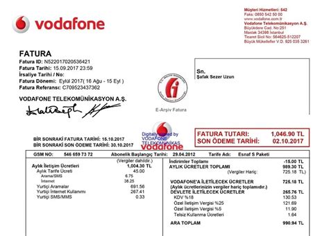 Vodafone Telefon Faturası Ödenmezse Ne Olur?